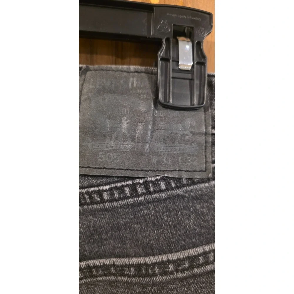 Levi's 505‎ Jeans Mens 31x32 Dark Gray Denim Straight Leg Comfort Everyday VTG
